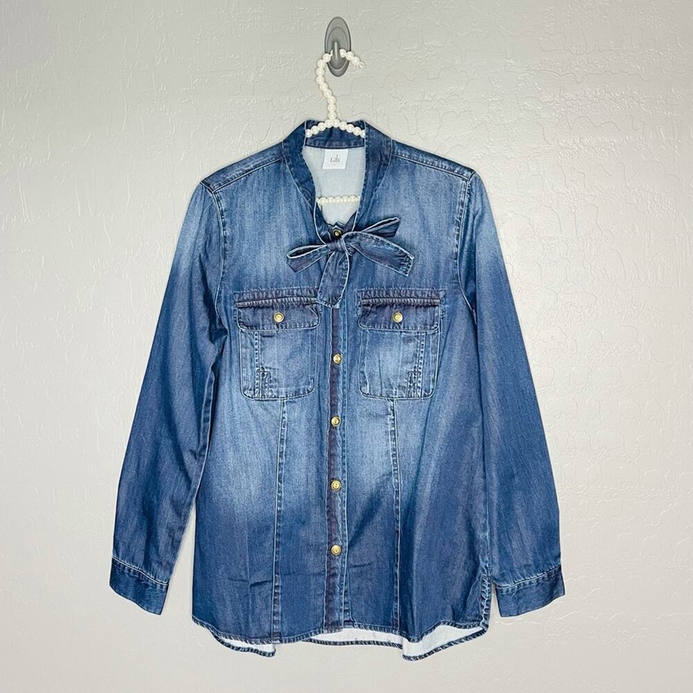 Cabi Denim Waterfront Chambray Top